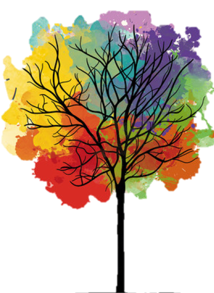 Logo: bunter Baum